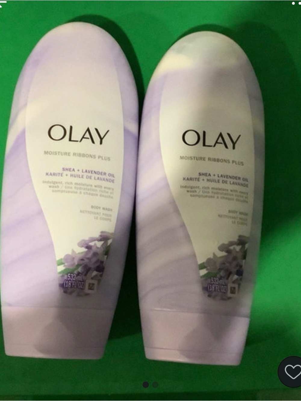 OLAY Moisture Ribbons Plus Shea & Lavender Body Wash - Light Purple